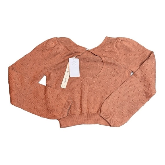 Saltwater Luxe Dobby Sweater Knit Short Set in Caramel NWT - Picture 5 of 11